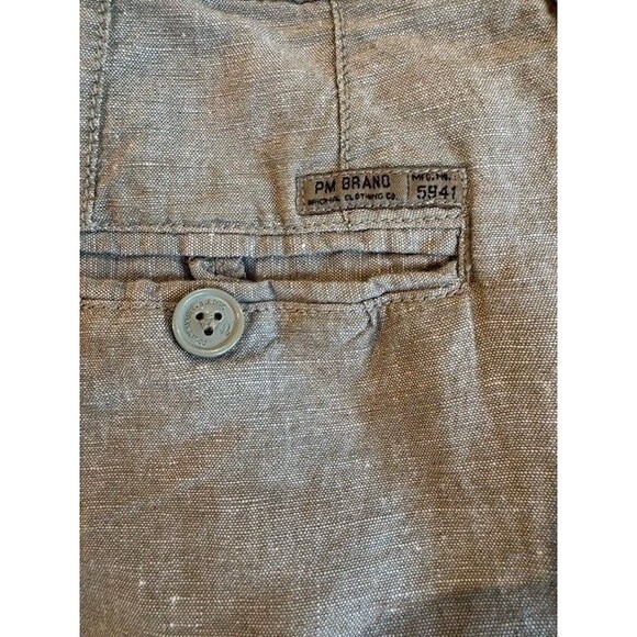 Private Member PM Brand Linen Blend Pants‎ XL Green Drawstring Style 82142 - Picture 12 of 12